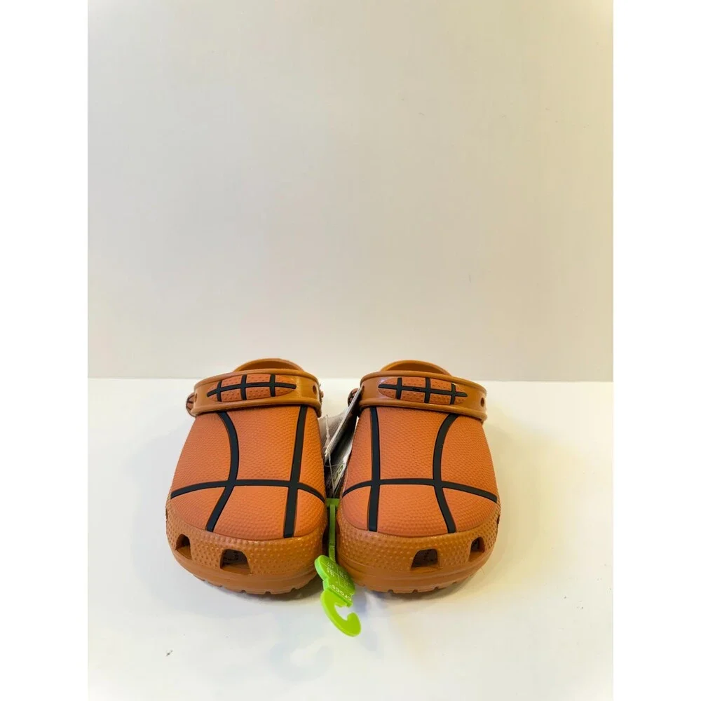 Crocs Kids Sandals Classic Basketball Clogs Orange Black US 12